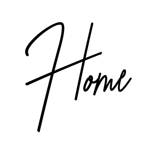 3D Wanddeko "Home" | Minimalistischer Schriftzug für Eingangsbereich & Flur | ohne Bohren | Geschenk zum Einzug | ultraleicht und nachhaltig