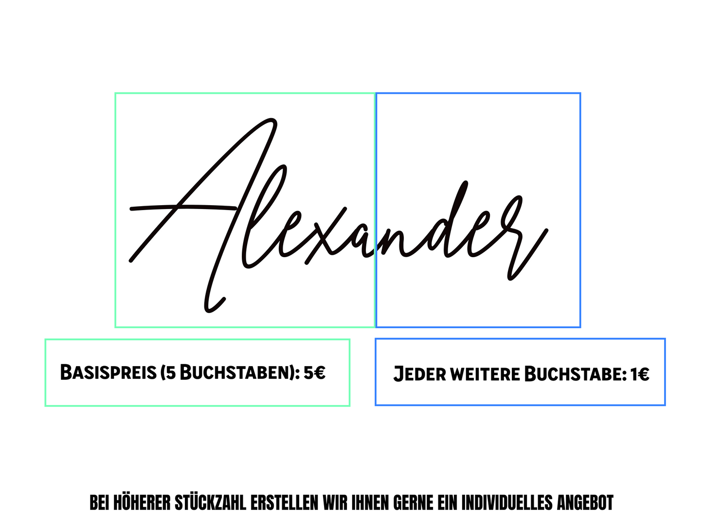 Personalisierter 3D-Schriftzug | Minimalistischer Schriftzug für Eingangsbereich & Flur | ohne Bohren | Geschenk Deko | ultraleicht + nachhaltig