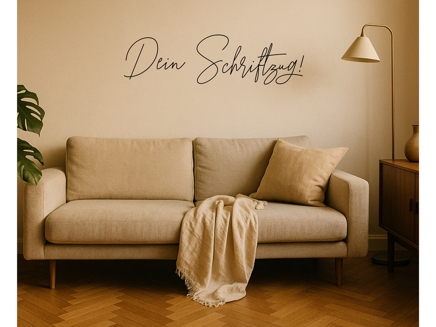 Personalisierter 3D-Schriftzug | Minimalistischer Schriftzug für Eingangsbereich & Flur | ohne Bohren | Geschenk Deko | ultraleicht + nachhaltig