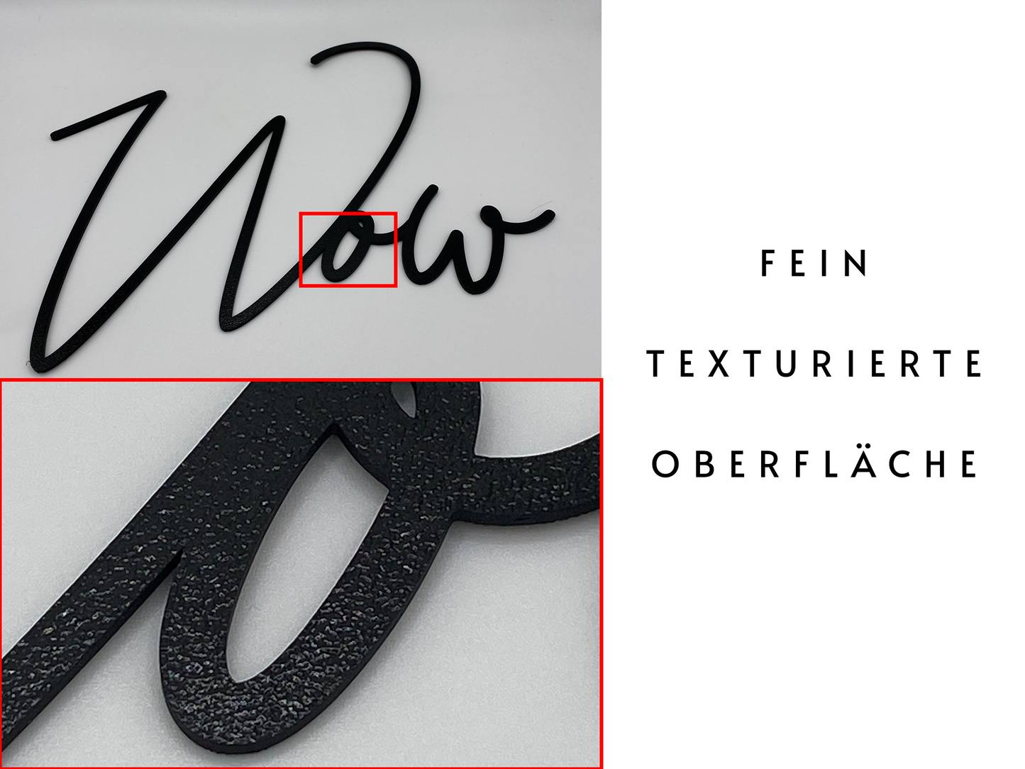 3D Wanddeko "Griaß di" | Minimalistischer Schriftzug für Eingangsbereich & Flur | ohne Bohren | Geschenk zum Einzug | leicht + nachhaltig