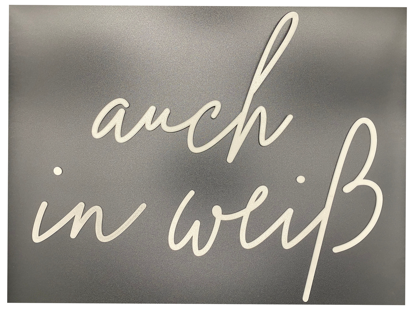3D Wanddeko "Griaß di" | Minimalistischer Schriftzug für Eingangsbereich & Flur | ohne Bohren | Geschenk zum Einzug | leicht + nachhaltig